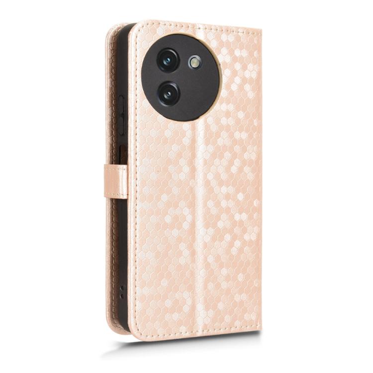 For Doogee Note 59 / Note 59 Pro Honeycomb Dot Texture Leather Phone Case
