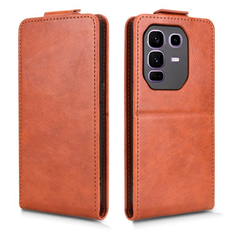 For Infinix Note 50 Pro+ Magnetic Vertical Flip Leather Phone Case with Buckle