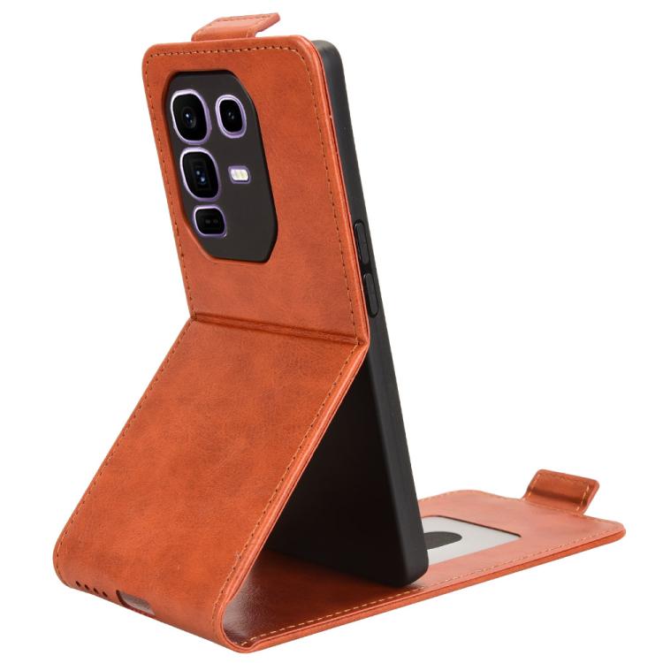 For Infinix Note 50 Pro+ Magnetic Vertical Flip Leather Phone Case with Buckle