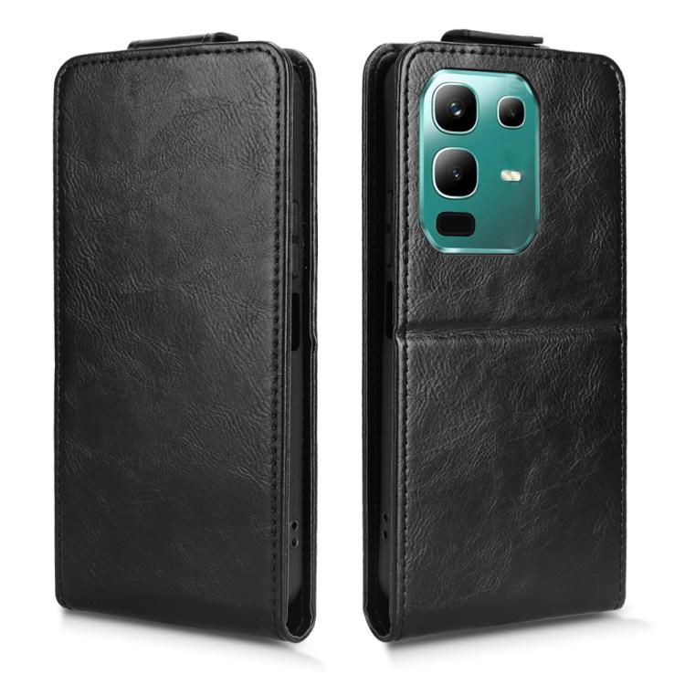 For Infinix Note 50x Magnetic Vertical Flip Leather Phone Case with Buckle