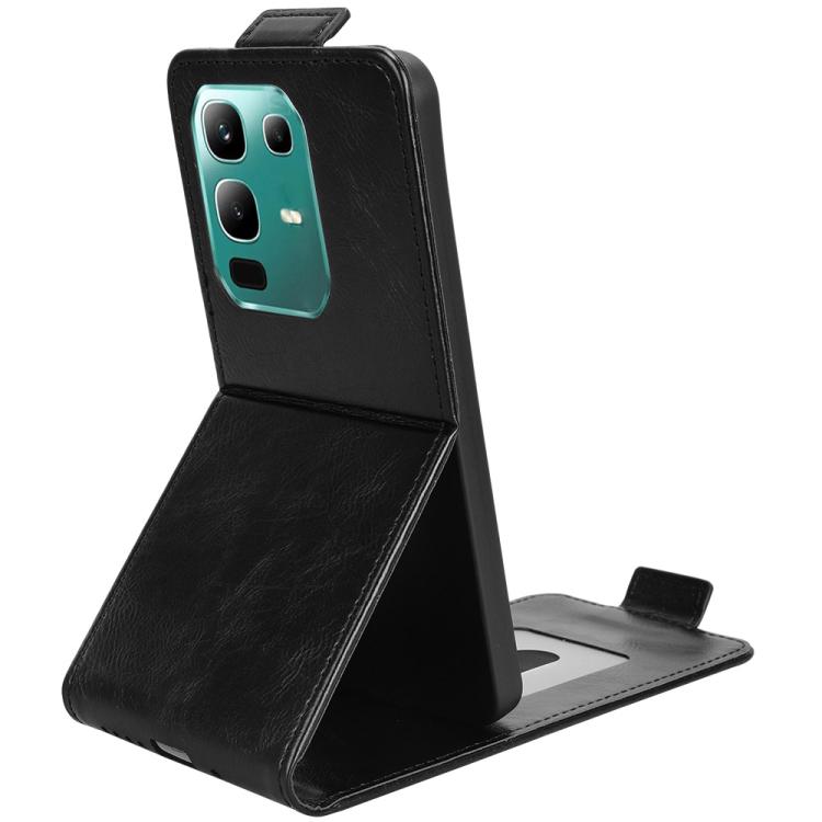For Infinix Note 50x Magnetic Vertical Flip Leather Phone Case with Buckle