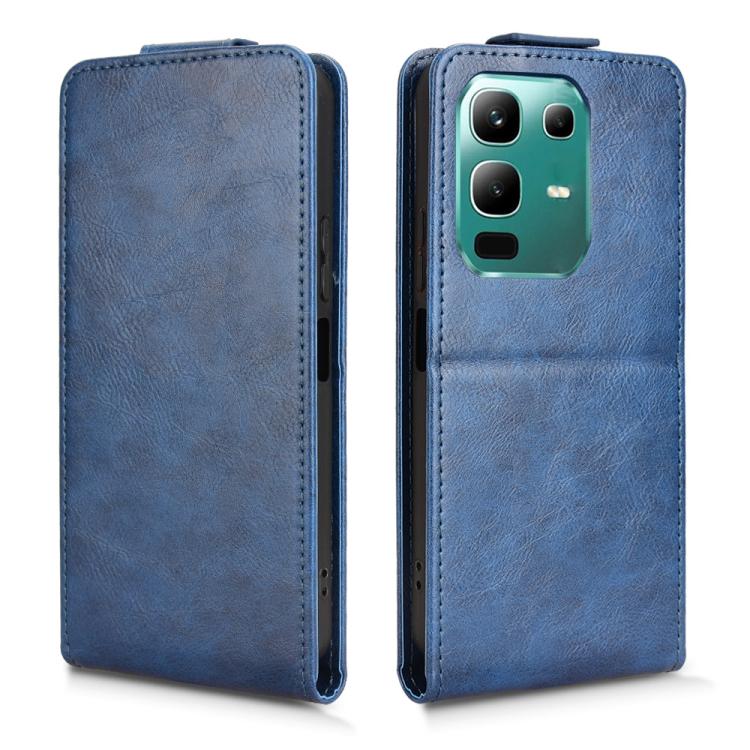 For Infinix Note 50x Magnetic Vertical Flip Leather Phone Case with Buckle