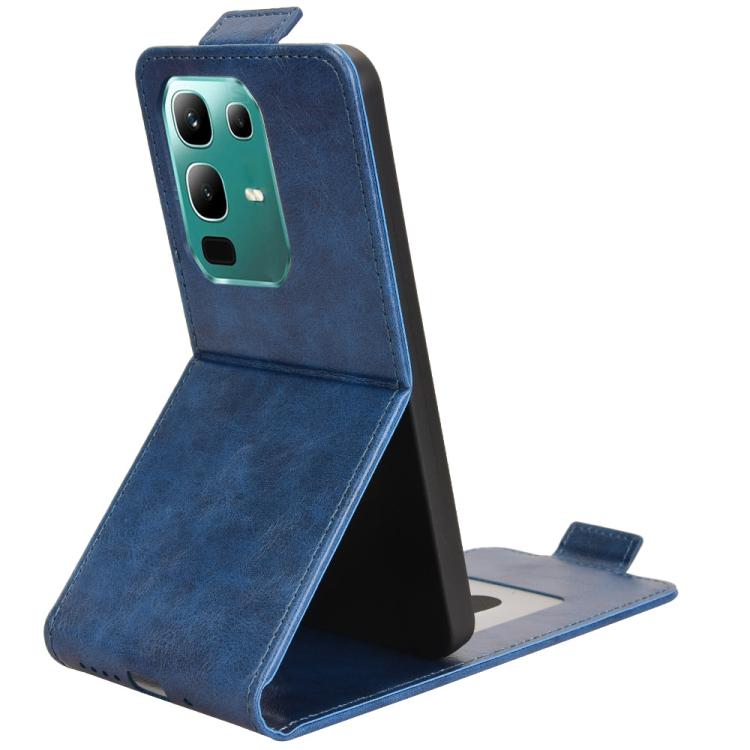 For Infinix Note 50x Magnetic Vertical Flip Leather Phone Case with Buckle