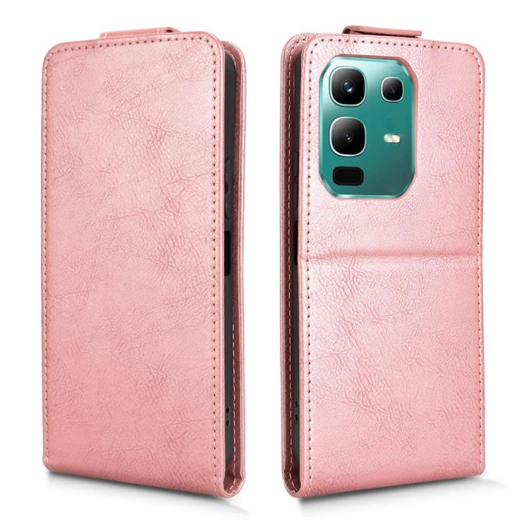 For Infinix Note 50x Magnetic Vertical Flip Leather Phone Case with Buckle