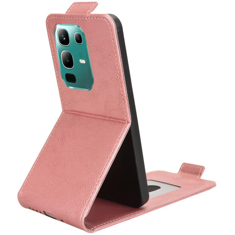 For Infinix Note 50x Magnetic Vertical Flip Leather Phone Case with Buckle