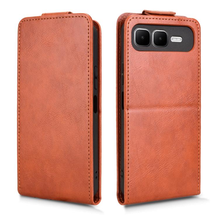 For Infinix Smart 10 Plus 4G Magnetic Vertical Flip Leather Phone Case with Buckle