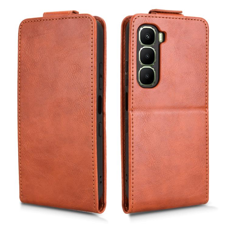 For Infinix Hot 60i 4G / Hot 60 5G Magnetic Vertical Flip Leather Phone Case with Buckle