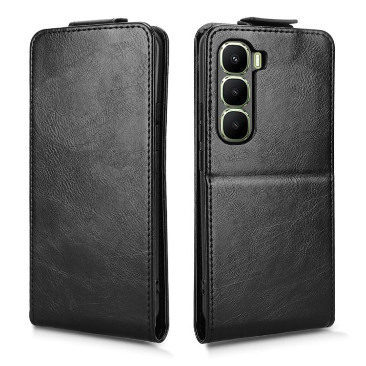 For Infinix Hot 60 Pro+ 4G Magnetic Vertical Flip Leather Phone Case with Buckle