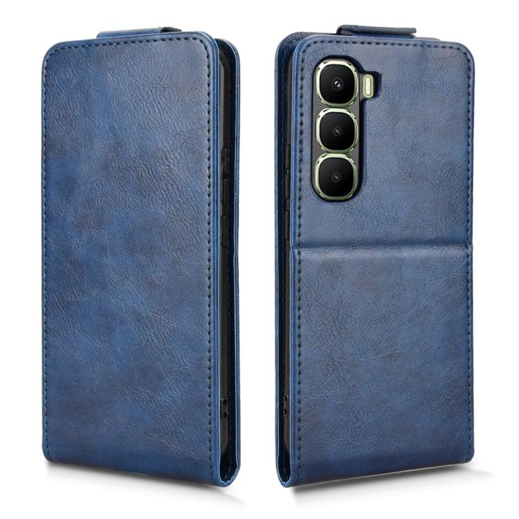 For Infinix Hot 60 Pro+ 4G Magnetic Vertical Flip Leather Phone Case with Buckle