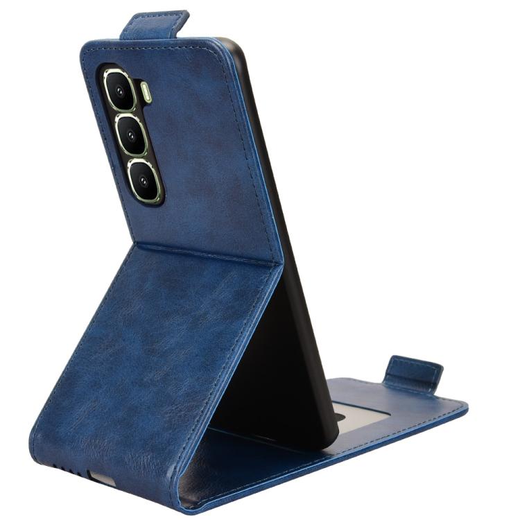 For Infinix Hot 60 Pro+ 4G Magnetic Vertical Flip Leather Phone Case with Buckle
