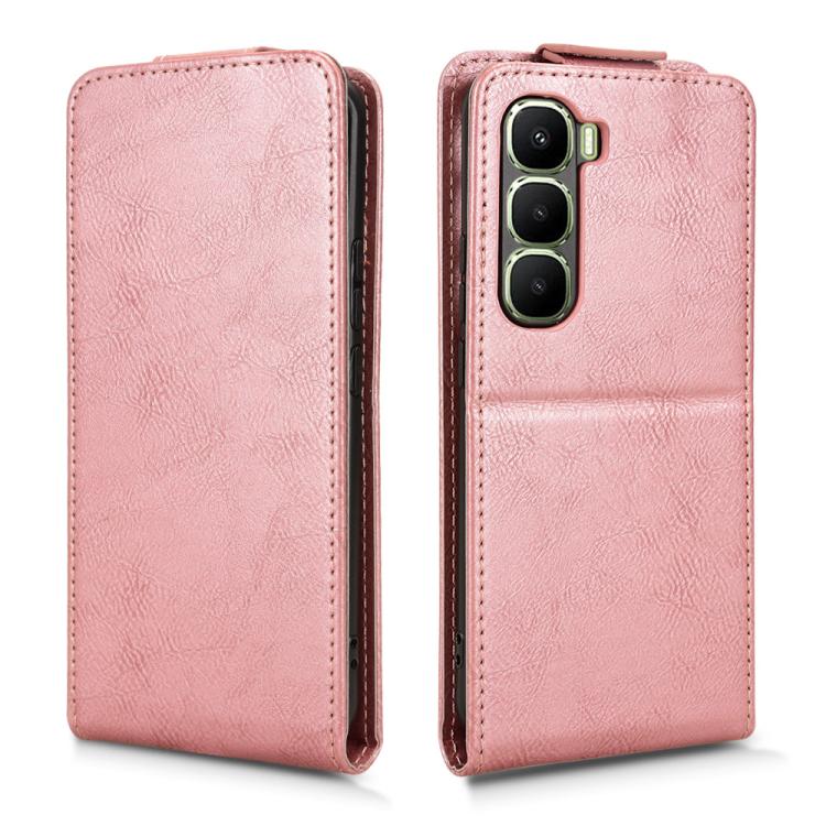 For Infinix Hot 60 Pro+ 4G Magnetic Vertical Flip Leather Phone Case with Buckle