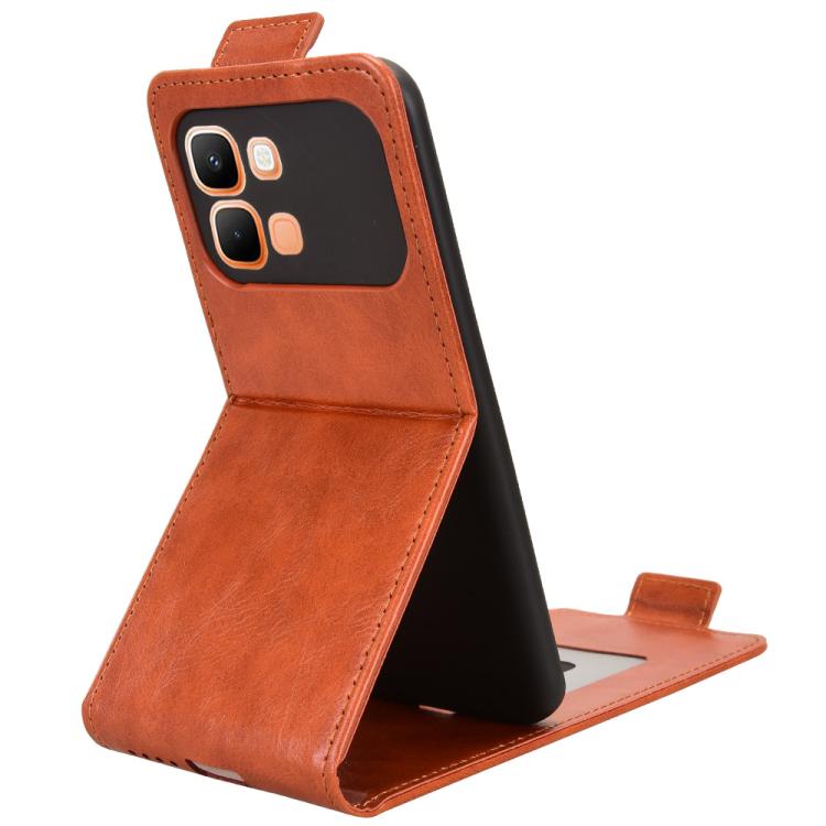For Infinix Note Edge 5G Magnetic Vertical Flip Leather Phone Case with Buckle