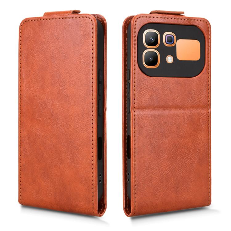 For Infinix Note 60 5G / 60 Pro 5G Magnetic Vertical Flip Leather Phone Case with Buckle
