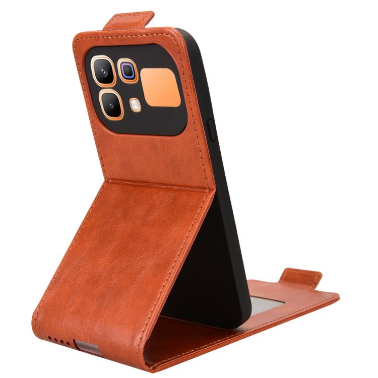 For Infinix Note 60 5G / 60 Pro 5G Magnetic Vertical Flip Leather Phone Case with Buckle