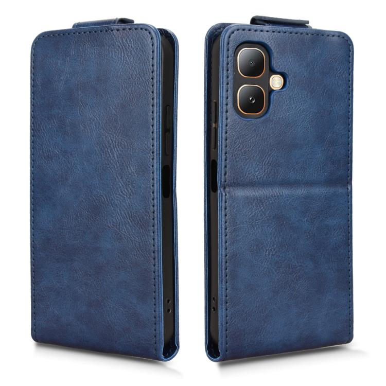 For Infinix Smart 20 4G Magnetic Vertical Flip Leather Phone Case with Buckle