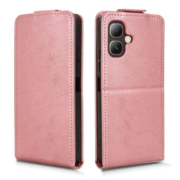 For Infinix Smart 20 4G Magnetic Vertical Flip Leather Phone Case with Buckle