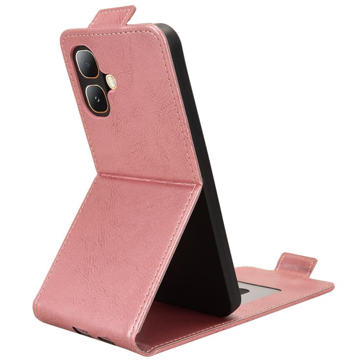 For Infinix Smart 20 4G Magnetic Vertical Flip Leather Phone Case with Buckle