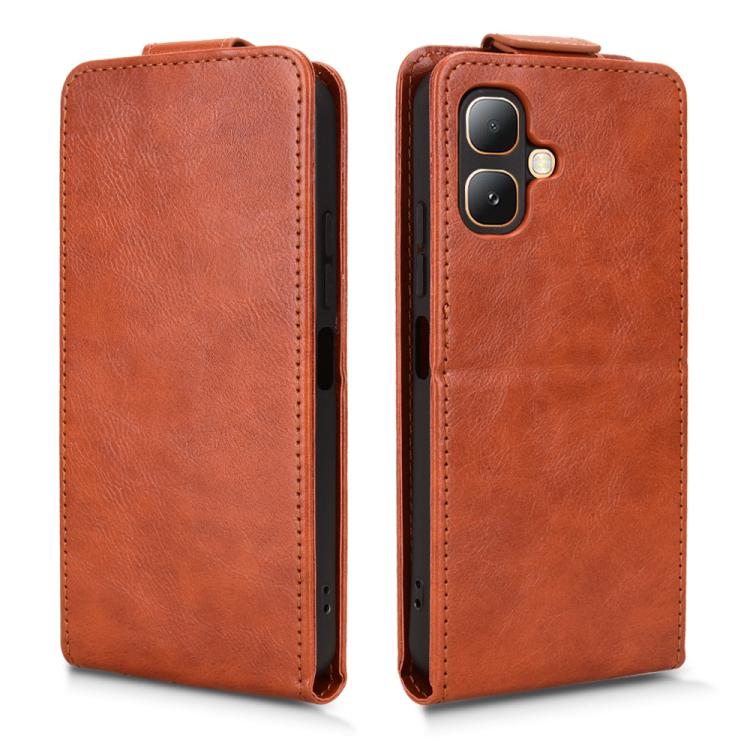 For Infinix Smart 20 4G Magnetic Vertical Flip Leather Phone Case with Buckle