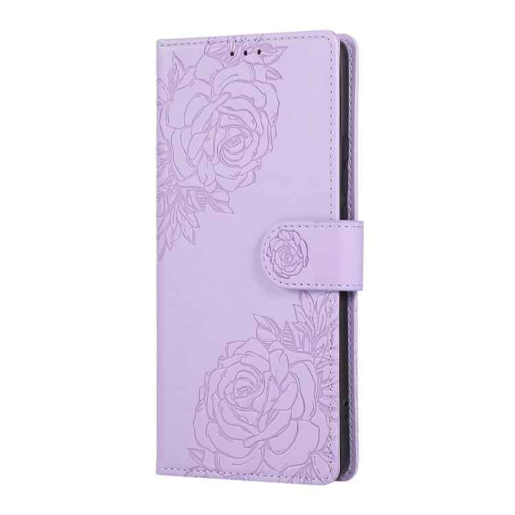 For vivo X100 Pro 5G / 100s Pro 5G Rose Flower Embossed 3-Card Slots Leather Phone Case