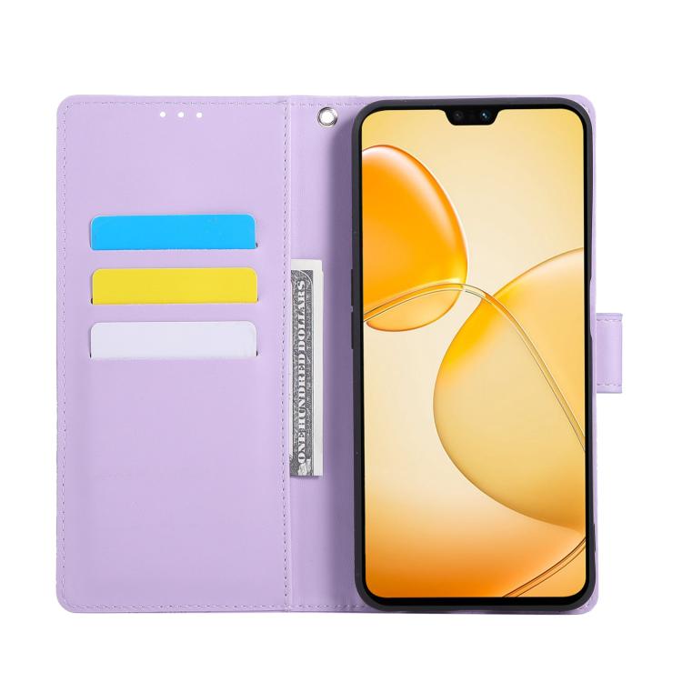 For vivo S12 / V23 5G Rose Flower Embossed 3-Card Slots Leather Phone Case