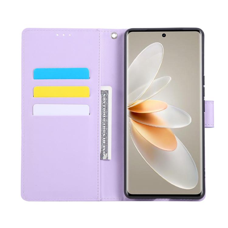For vivo S16 / S16 Pro / V27 Rose Flower Embossed 3-Card Slots Leather Phone Case