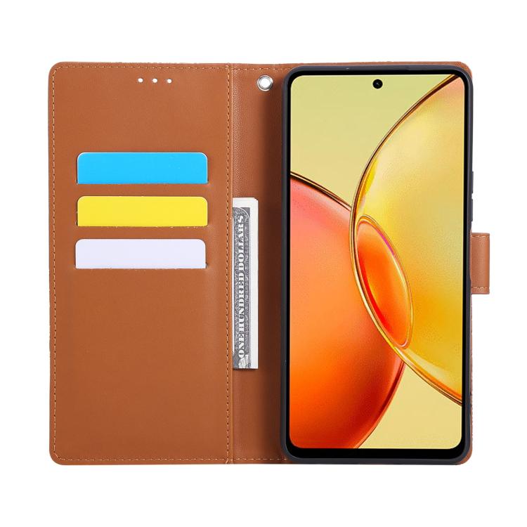 For vivo Y36 5G Global Rose Flower Embossed 3-Card Slots Leather Phone Case