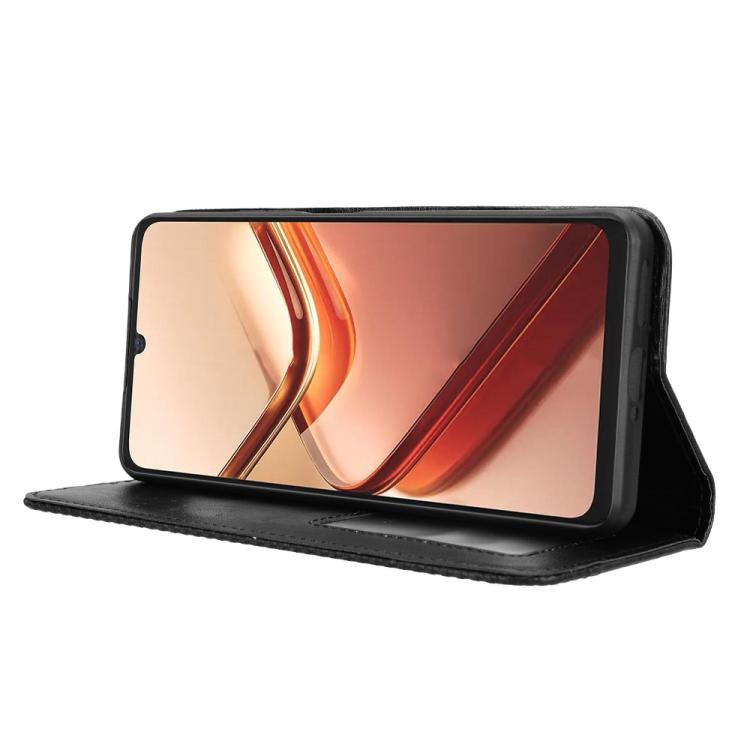 For Doogee Note 58 / Note 58 Pro Magnetic Buckle Retro Texture Leather Phone Case