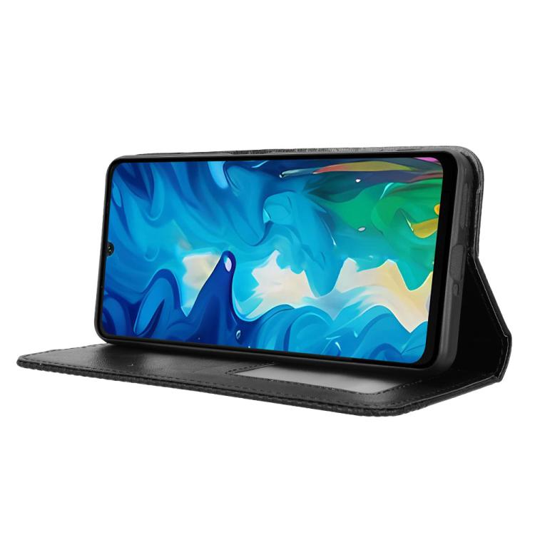 For Doogee Note 59 / Note 59 Pro Magnetic Buckle Retro Texture Leather Phone Case