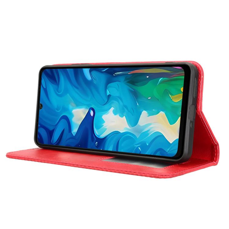 For Doogee Note 59 / Note 59 Pro Magnetic Buckle Retro Texture Leather Phone Case