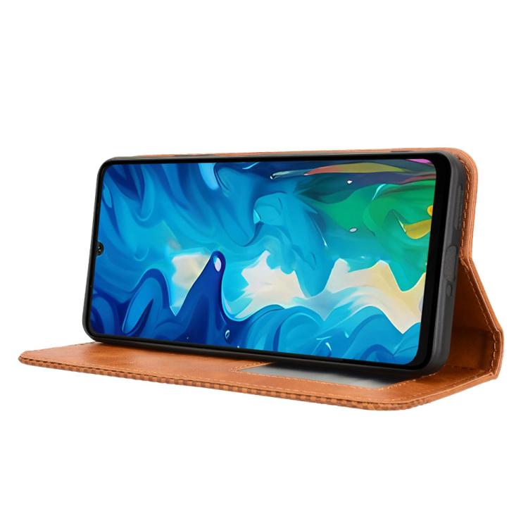 For Doogee Note 59 / Note 59 Pro Magnetic Buckle Retro Texture Leather Phone Case