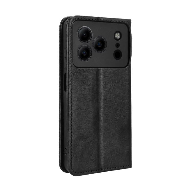 For Doogee Note 56 / Note 56 Pro Magnetic Buckle Retro Texture Leather Phone Case