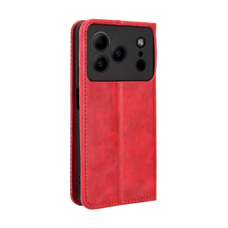 For Doogee Note 56 / Note 56 Pro Magnetic Buckle Retro Texture Leather Phone Case