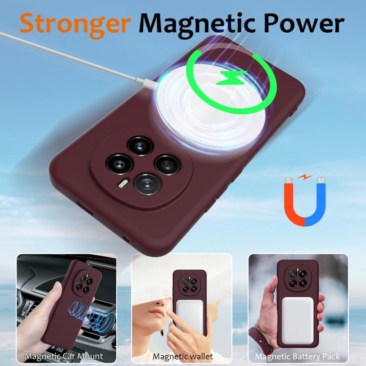 For Honor Magic7 Shockproof Silicone Magsafe Phone Case