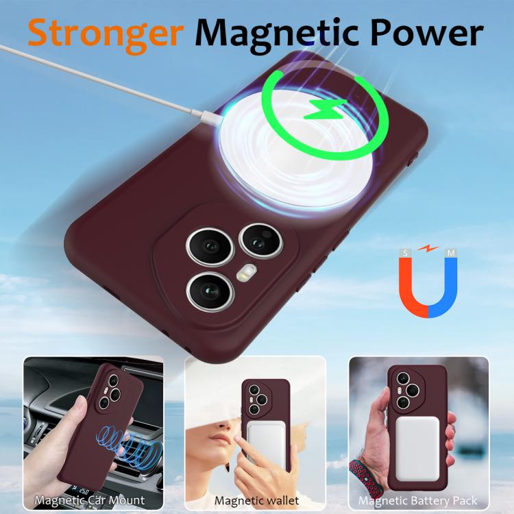 For Honor 400 Pro Global 160.8mm Shockproof Silicone Magsafe Phone Case