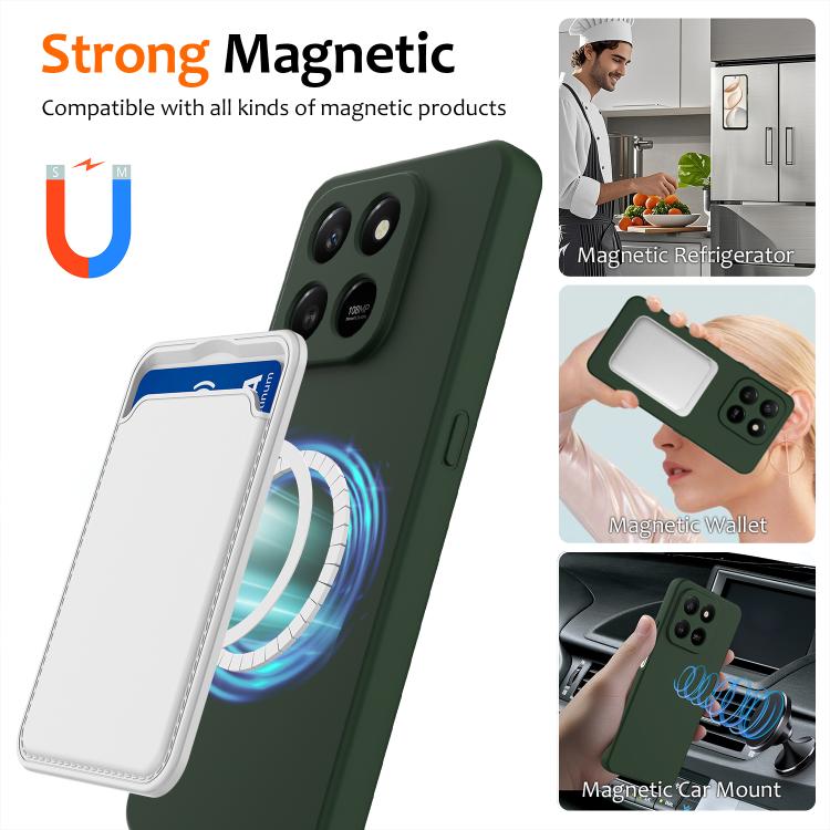 For Honor 400 Smart / X7d Shockproof Silicone Magsafe Phone Case