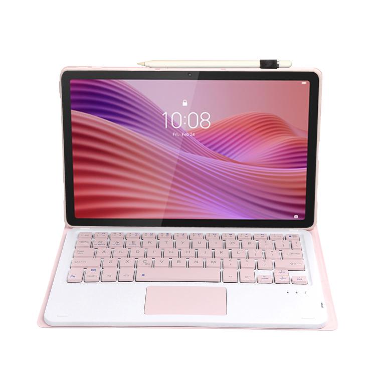 For Lenovo Tab 10.1 / ZhaoYang K10C 10.1 AM29-A Ultra-thin Detachable Bluetooth Keyboard Leather Tablet Case with Touchpad