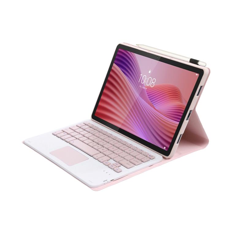 For Lenovo Tab 10.1 / ZhaoYang K10C 10.1 AM29-A Ultra-thin Detachable Bluetooth Keyboard Leather Tablet Case with Touchpad