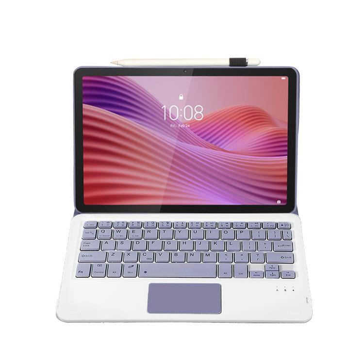 For Lenovo Tab 10.1 / ZhaoYang K10C 10.1 AM29-A Ultra-thin Detachable Bluetooth Keyboard Leather Tablet Case with Touchpad