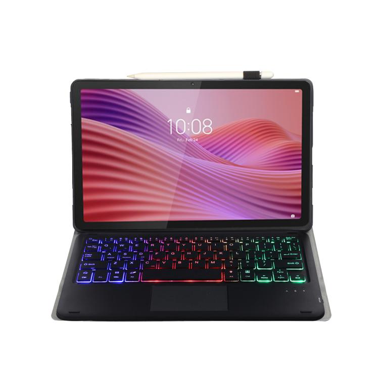 For Lenovo Tab 10.1 / ZhaoYang K10C 10.1 AM29-AS Ultra-thin Detachable Backlight Bluetooth Keyboard Leather Tablet Case with Touchpad