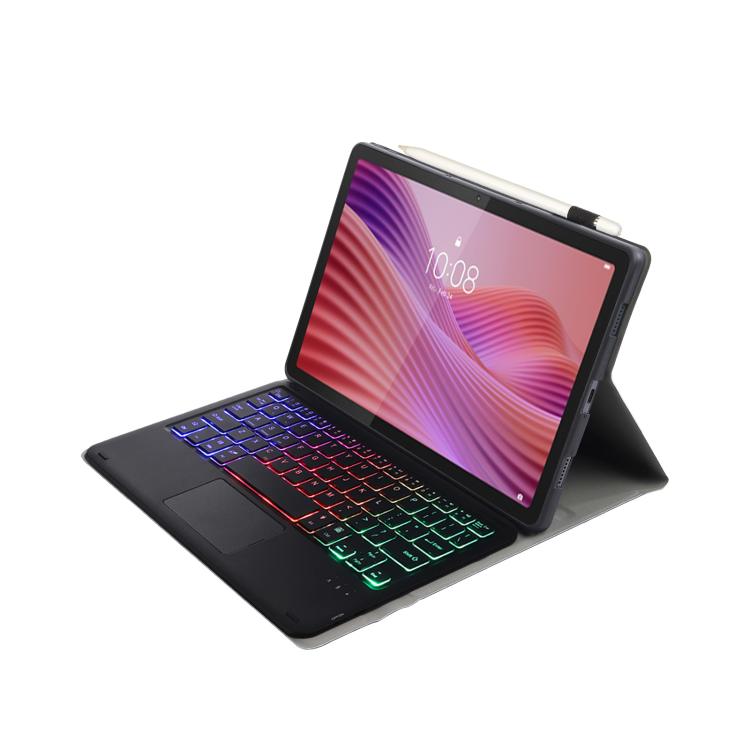 For Lenovo Tab 10.1 / ZhaoYang K10C 10.1 AM29-AS Ultra-thin Detachable Backlight Bluetooth Keyboard Leather Tablet Case with Touchpad