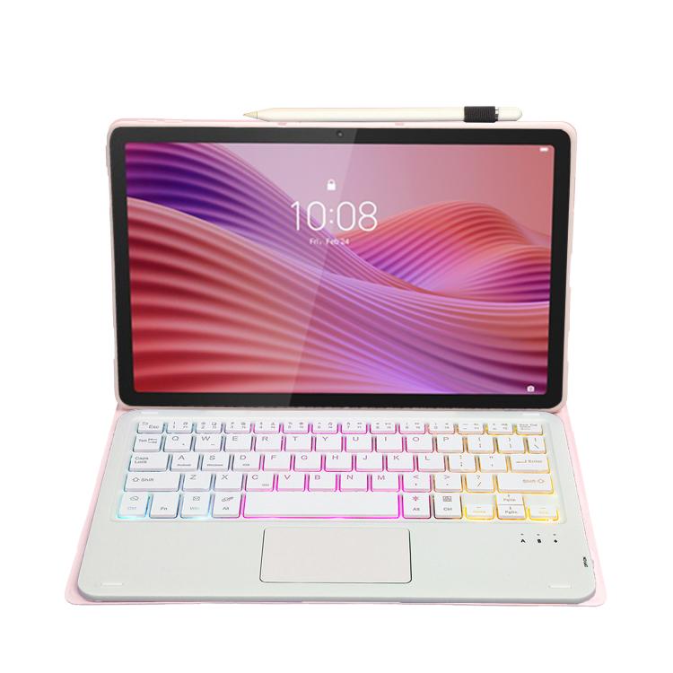 For Lenovo Tab 10.1 / ZhaoYang K10C 10.1 AM29-AS Ultra-thin Detachable Backlight Bluetooth Keyboard Leather Tablet Case with Touchpad