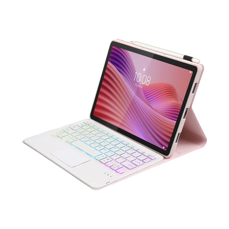 For Lenovo Tab 10.1 / ZhaoYang K10C 10.1 AM29-AS Ultra-thin Detachable Backlight Bluetooth Keyboard Leather Tablet Case with Touchpad