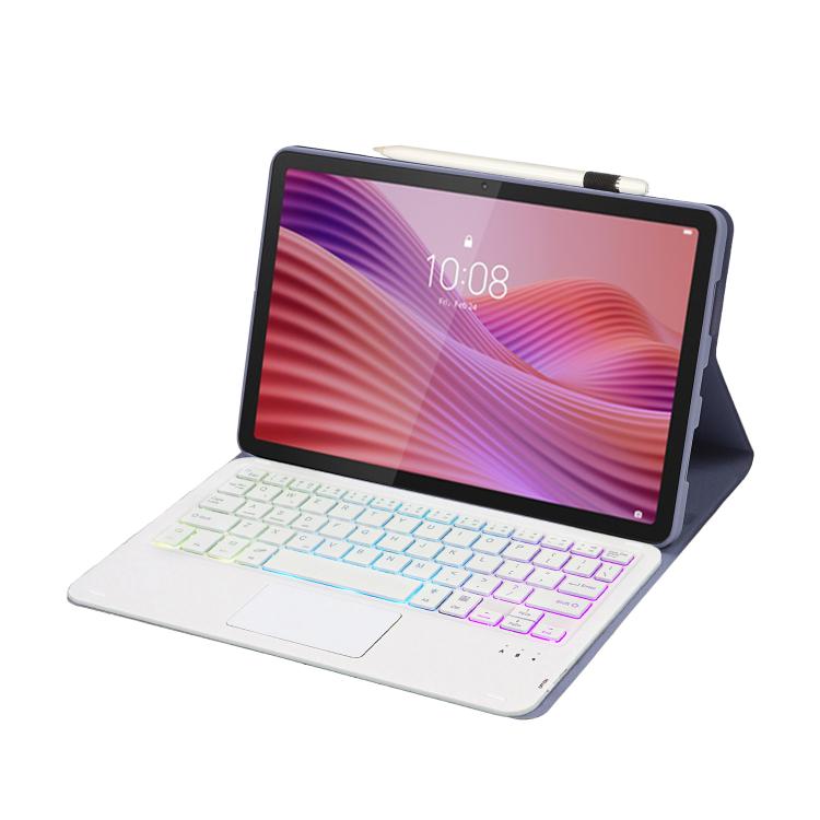 For Lenovo Tab 10.1 / ZhaoYang K10C 10.1 AM29-AS Ultra-thin Detachable Backlight Bluetooth Keyboard Leather Tablet Case with Touchpad