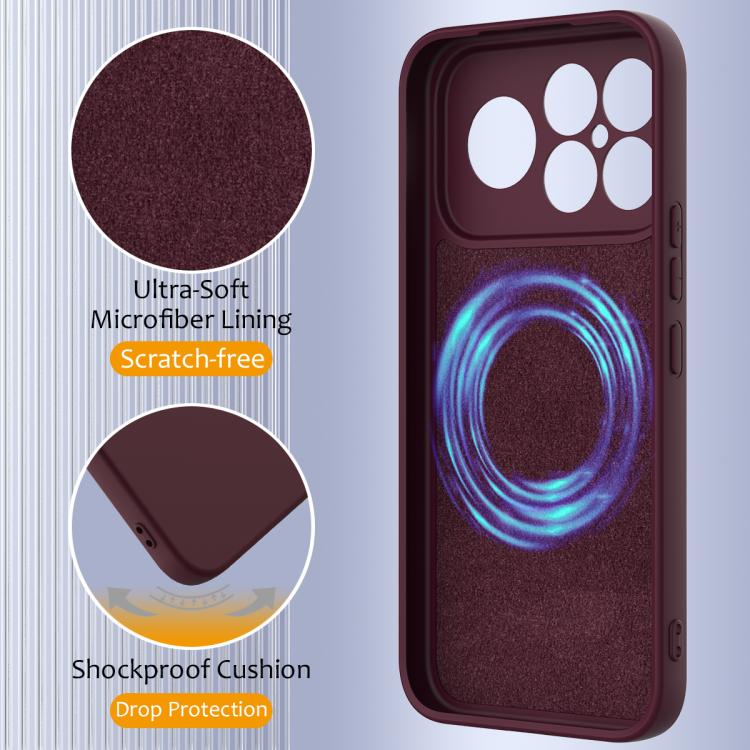 For Redmi K90 Pro Max / Poco F8 Ultra Shockproof Silicone Magsafe Phone Case