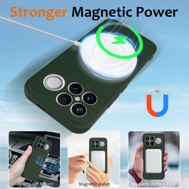For Redmi K90 Pro Max / Poco F8 Ultra Shockproof Silicone Magsafe Phone Case