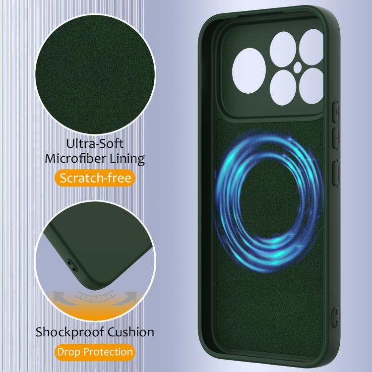 For Redmi K90 Pro Max / Poco F8 Ultra Shockproof Silicone Magsafe Phone Case