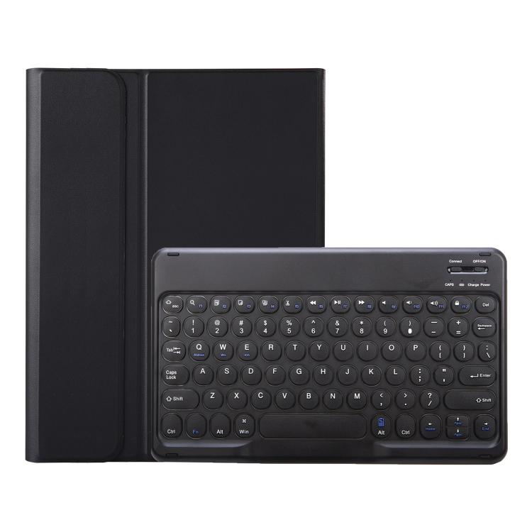 For Lenovo Tab 10.1 / ZhaoYang K10C 10.1 YAM29 Ultra-thin Detachable Round Keycap Bluetooth Keyboard Leather Tablet Case
