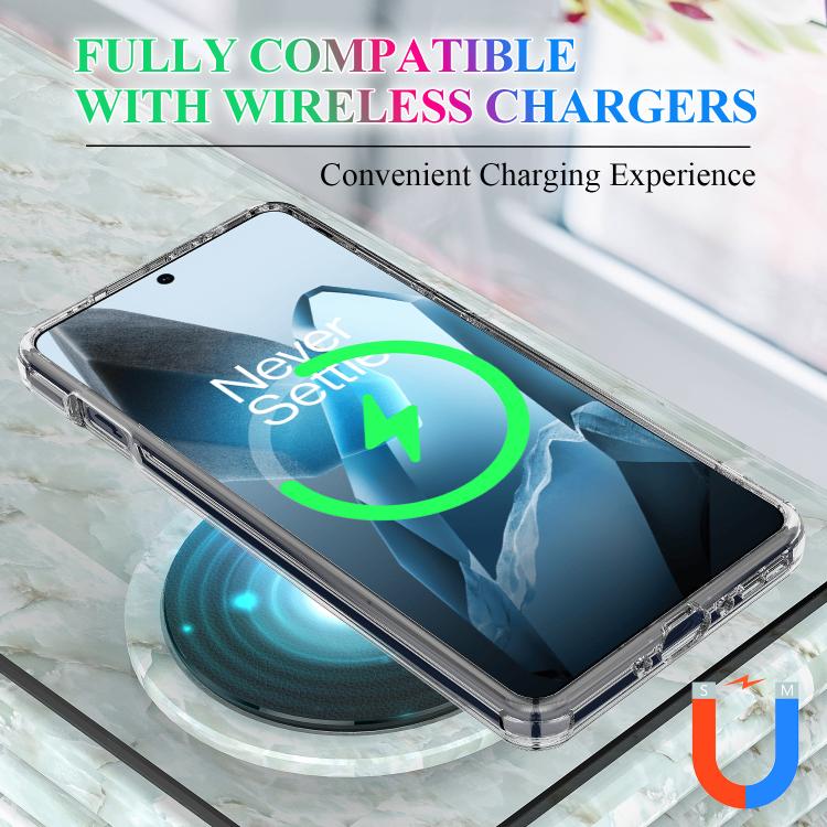 For OnePlus 13 MagSafe Clear Acrylic PC Hybrid TPU Phone Case - Transparent