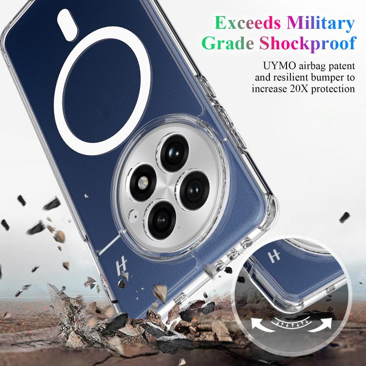 For OnePlus 13 MagSafe Clear Acrylic PC Hybrid TPU Phone Case - Transparent