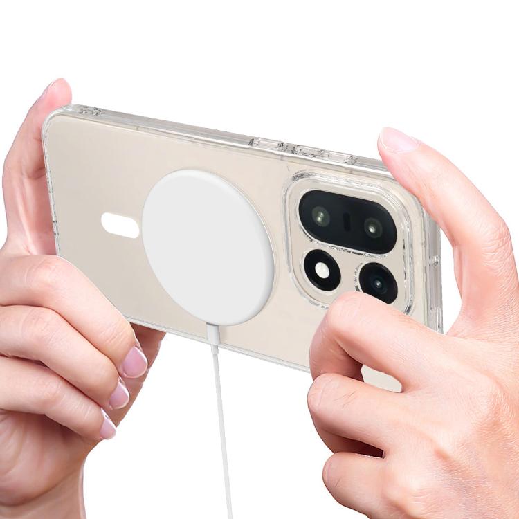 For OnePlus 15 MagSafe Clear Acrylic PC Hybrid TPU Phone Case - Transparent
